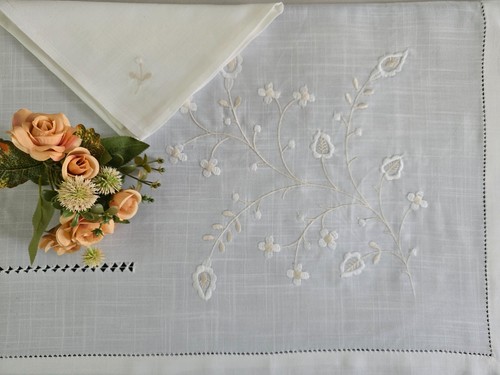 Tischdecke sitzer bestickt - tischdecke, 12-sitzer