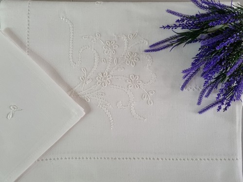 Tischdecke leinenmischung mit - tischdecke,
